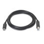 Aisens Cable USB 2.0 USB-C a USB-B de 2m Negro